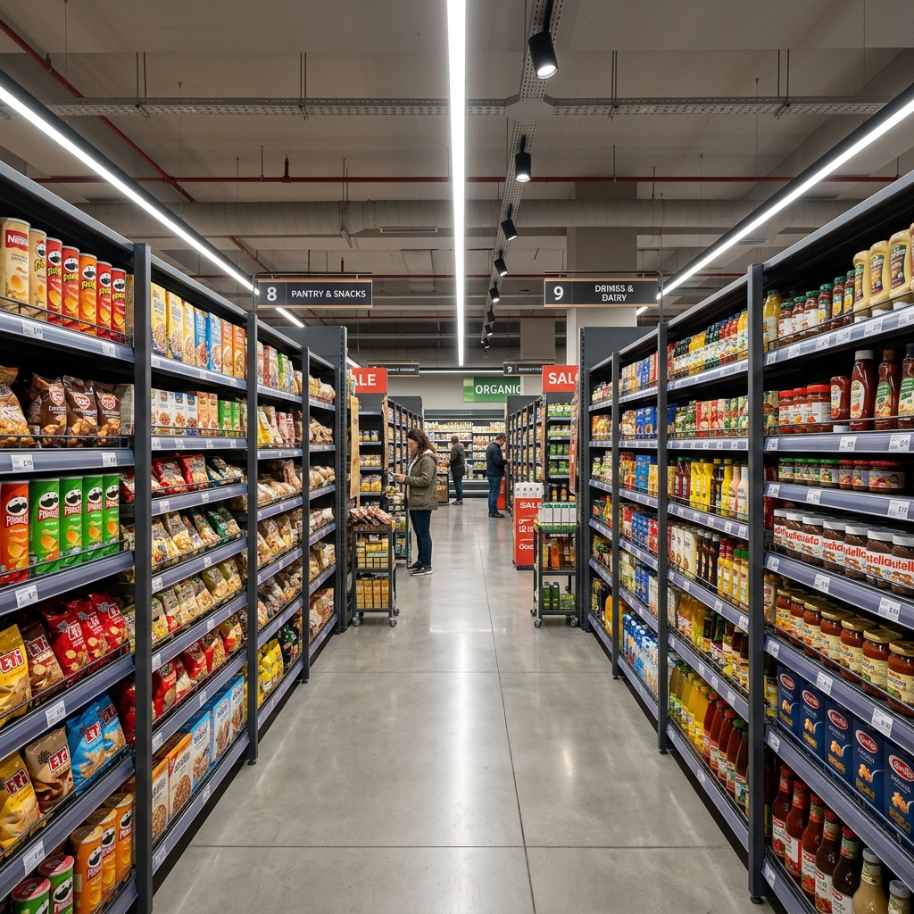 Modern Market Raf Sistemleri ile Alan Tasarrufu ve Mağaza İçi Müşteri Trafiği Yönetimi